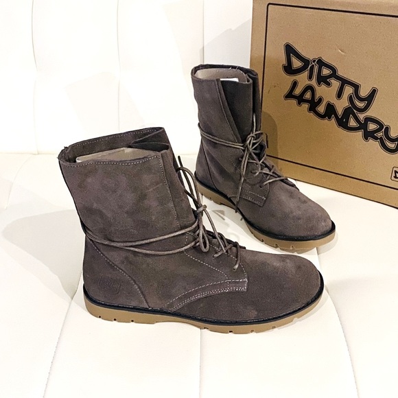 NEW DIRTY LAUNDRY Combat Boots - Picture 2 of 16